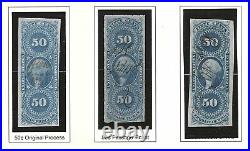 Us 1862-1871 CIVIL War Imperf Issues Of First Revenue Stamp Collection Of 20