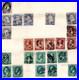 Us 1880-1950 Huge Accumulation Of 1750+ Stamps On Old Blue Ribbon Loose Leaf
