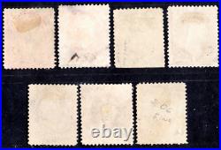 Us 1887 Scott #212-218 Complete Set Used Mostly Light Cancels