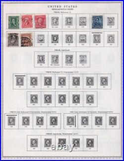 Us 1900-1940 Collection Of 450+ Stamps Used & Mint Includes Many Coils