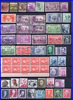 Us 1900-1950 Collection Of 180 Stamps Used & Mint To The $5.00 Values