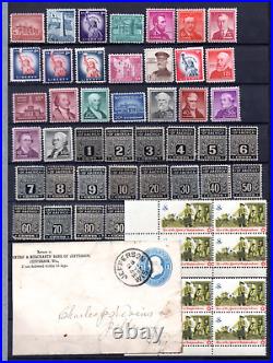 Us 1900-1950 Collection Of 180 Stamps Used & Mint To The $5.00 Values