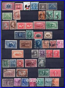 Us 1900-1950 Collection Of 180 Stamps Used & Mint To The $5.00 Values