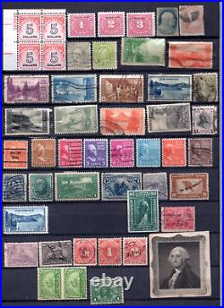 Us 1900-1950 Collection Of 180 Stamps Used & Mint To The $5.00 Values