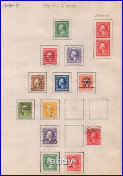 Us 1908-1927 Collection Of 148 Stamps Mint & Used Presidential & Commemorative