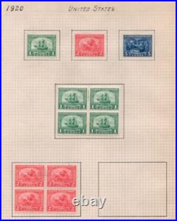 Us 1908-1927 Collection Of 148 Stamps Mint & Used Presidential & Commemorative