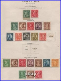 Us 1922-1928 Collection Of 86 Mint Only 20 Used Mostly Complete Sets