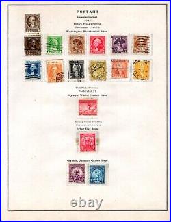 Us 1922-1946 Collection Of 106 Stamps 51 Mint & 55 Used