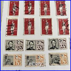 Us Airmail Stamp Lot Upu, Statue Of Liberty, Liberty Bell, Abraham Lincoln #6