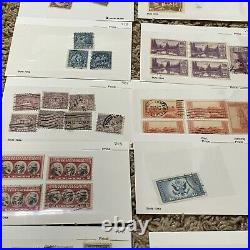 Us Stamp Lot In White Glassines Mint & Used Imperfs, Forests, Red Cross & More