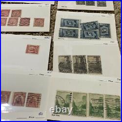 Us Stamp Lot In White Glassines Mint & Used Imperfs, Forests, Red Cross & More