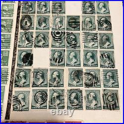 Us Stamps Lot George Washington & Benjamin Franklin On Pages, Fancy Cancels #10 Us Stamps Lot George Washington & Benjamin Franklin On Pages, Fancy Cancels #10