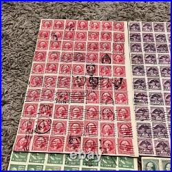 Us Stamps Lot George Washington & Benjamin Franklin On Pages, Fancy Cancels #10 Us Stamps Lot George Washington & Benjamin Franklin On Pages, Fancy Cancels #10