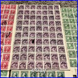 Us Stamps Lot George Washington & Benjamin Franklin On Pages, Fancy Cancels #10 Us Stamps Lot George Washington & Benjamin Franklin On Pages, Fancy Cancels #10