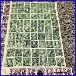 Us Stamps Lot George Washington & Benjamin Franklin On Pages, Fancy Cancels #10 Us Stamps Lot George Washington & Benjamin Franklin On Pages, Fancy Cancels #10
