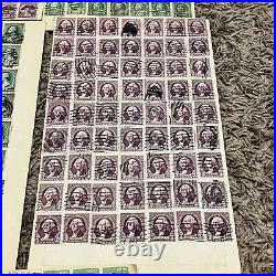 Us Stamps Lot George Washington & Benjamin Franklin On Pages, Fancy Cancels #10 Us Stamps Lot George Washington & Benjamin Franklin On Pages, Fancy Cancels #10