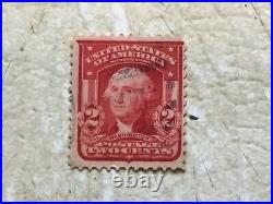 Used 2 Cent George Washington 1905 Postage Stamp
