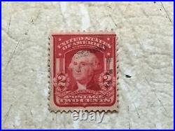 Used 2 Cent George Washington 1905 Postage Stamp