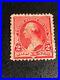 Used 2 Cent US Postage Stamp George Washington Red