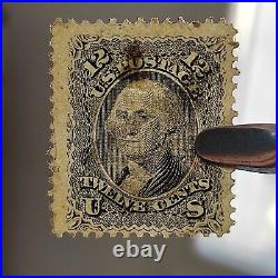 Used Stamp United States 12 C Black 1861 Washington