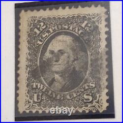 Used Stamp United States 12 C Black 1861 Washington