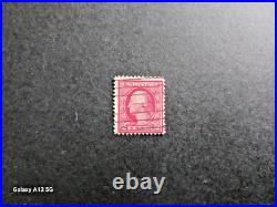 VINTAGE George Washington Red 1923 2 Cent Stamp USED