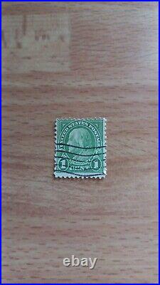 VINTAGE United States Postage 1 Cent Franklin VERY VERY RARE Stamp