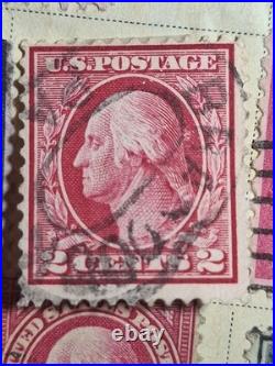 Very RARE USA Postage 2 Cents WASHINGTON Red Stamp