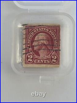 Very Rare George Washington Red 1923 2 Cent Stamp