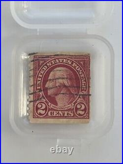 Very Rare George Washington Red 1923 2 Cent Stamp