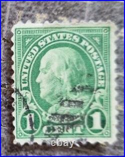 Very rare Franklin 1 cent stamp