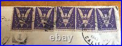 Victory Win The War Purple 3 cent United States postage stamp
