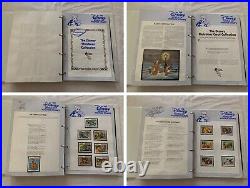 Vintage 1980's The Disney World of Postage Stamps Collection 389 Stamps + Album