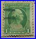 Vintage George Washington 1 cent Green Stamp (Rare Looking Right), 1¢ US Postage