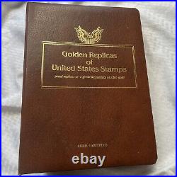 Vintage Golden Repicas of United States Stamps 22kt Gold Replica -1987-1988