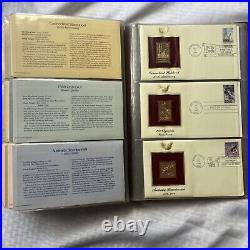Vintage Golden Repicas of United States Stamps 22kt Gold Replica -1987-1988