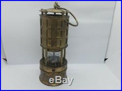 Vintage Koehler 289-1A Solid Brass Coal Mining Flame Safety Lamp-Nice Condition