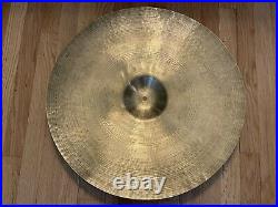 Vintage Late 40s A Zildjian 22 Trans Stamp Ride Cymbal 2560 grams EXCD
