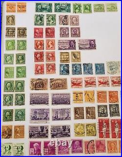 Vintage Lot of Mixed United States USA Postage Stamps. 1/2 Cent- 20 Cents