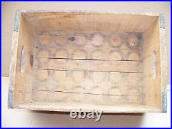 Vintage MILLER BREWING Wooden Beer Crate 1930s Fermented Malt TAX STAMP CLEAN