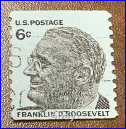 Vintage Rare Franklin D Roosevelt 6 Cent Used United States Postage Stamp