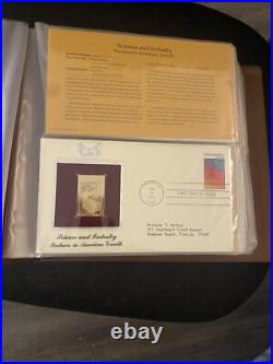 Vintage Rare GOLDEN REPLICAS OF UNITED STATES STAMPS 38 Total GOLD Stamps 1980s Vintage Rare GOLDEN REPLICAS OF UNITED STATES STAMPS 38 Total GOLD Stamps 1980s