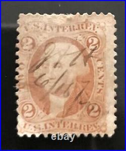 Vintage Rare US 2 Cent George Washington Stamp Orange