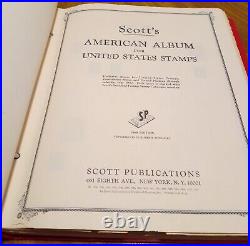 Vintage Stamp Album with George Washington & Many Others, Scotts Stamp Binder