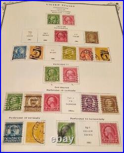 Vintage Stamp Album with George Washington & Many Others, Scotts Stamp Binder