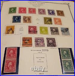 Vintage Stamp Album with George Washington & Many Others, Scotts Stamp Binder