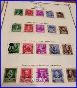 Vintage Stamp Album with George Washington & Many Others, Scotts Stamp Binder