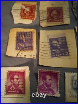 Vintage ½¢ To 15¢ Used US Postage Stamp Lot (27) RARE