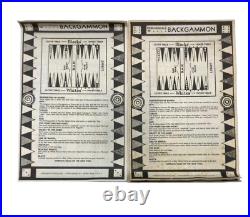 Vtg Crisloid Marbled Backgammon Pieces Advertising Dice Cups Hueblein Spirits