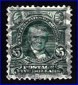 WCstamps U. S. Scott #313 / $750 $5 Dark Green, VF, Used